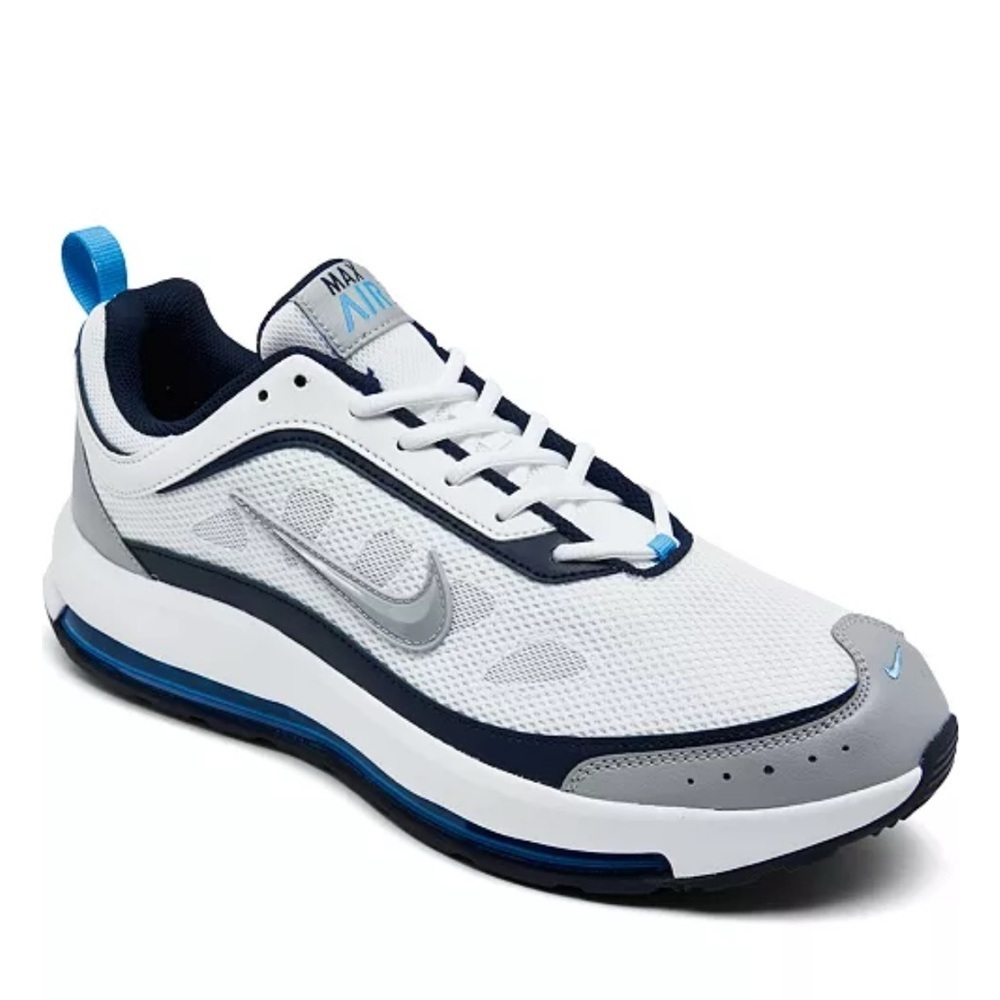Nike White and Gray Men's Athletic Sneakers